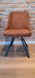 4 Eetkamerstoelen Cognac Bruin, Huis en Inrichting, Stoelen, Ophalen