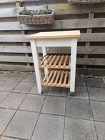 Houten keukenblok, Ophalen, Zo goed als nieuw, 50 tot 75 cm, Rechthoekig