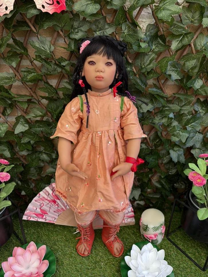 1999 Annette Himstedt Mia Yin, 68cm, Verzamelen, Poppen, Nieuw, Pop, Levensecht of Reborn, Ophalen of Verzenden