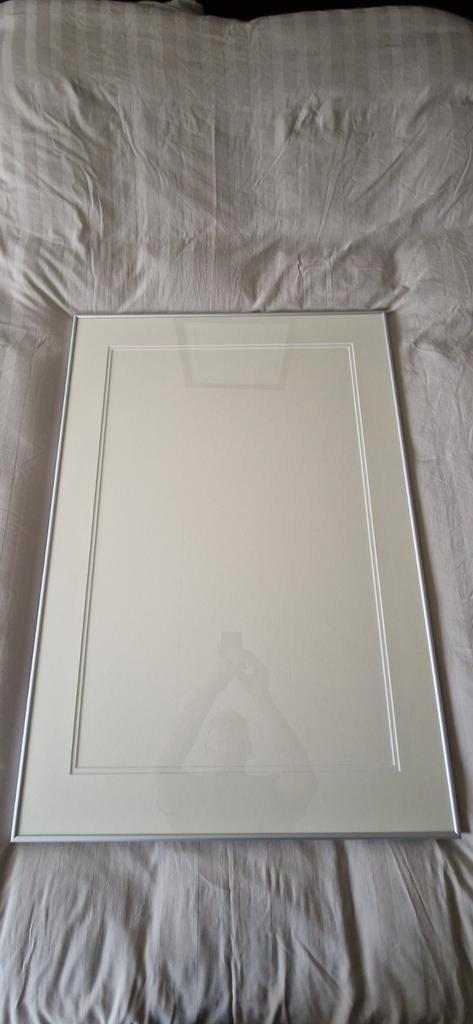 2x paspartoe lijst aluminium frame. Nieuwstaat. Lees., Huis en Inrichting, Woonaccessoires | Lijsten, Ophalen