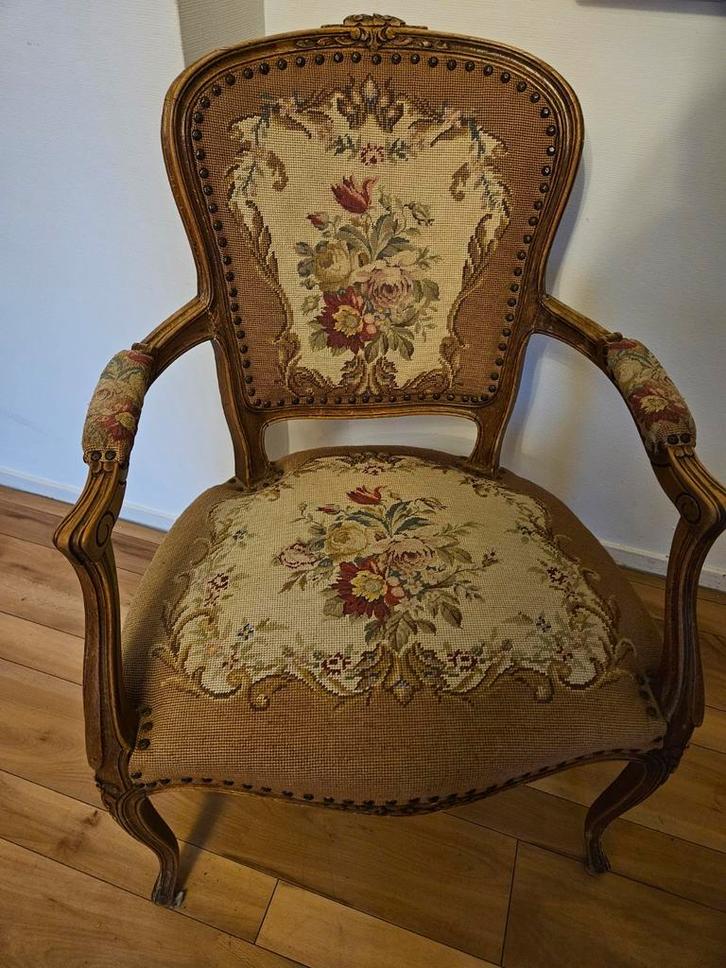 Antieke Louis XIV-stijl stoel – barok, massief hout, prachti, Antiek en Kunst, Antiek | Meubels | Stoelen en Banken, Ophalen