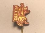 Metalen GOOFY WALT DISNEY FIGUURTJE Speld (Rood/Messingkl)., Verzenden, Zo goed als nieuw, Figuurtje, Speldje of Pin