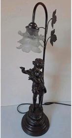 Prachtige antieke lamp bronslook
Jongen met fluit, Antiek en Kunst, Ophalen of Verzenden