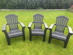 3 kunststof relax-tuinstoelen, Ophalen, Nieuw, Kunststof, Stapelbaar