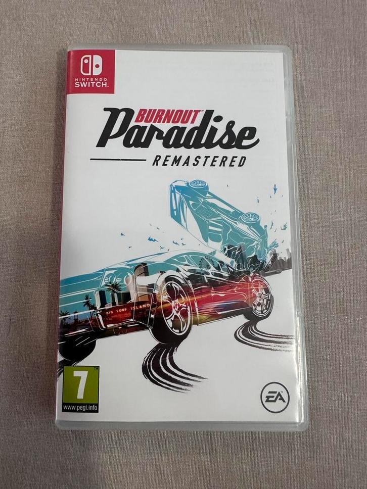 Burnout Paradise Remastered Nintendo Switch spel, Spelcomputers en Games, Games | Nintendo Switch, Zo goed als nieuw, Racen en Vliegen