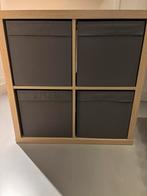 Zgan kallax kast met opbergbakken, Ophalen, 50 tot 100 cm, Zo goed als nieuw, Minder dan 100 cm