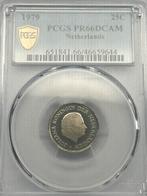Nederland. 25 Cent 1979. Proof, Postzegels en Munten, Munten | Nederland, Ophalen of Verzenden