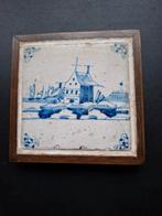 Delftsblauwe tegel in lijstje., Ophalen of Verzenden