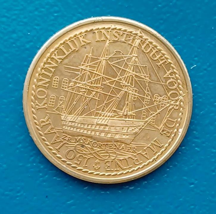 1 Saluut Royal Naval Institute - 1979, Postzegels en Munten, Penningen en Medailles, Overige materialen, Nederland, Verzenden