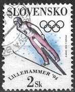Slowakije 1994 mi.187 sport OLYMPISCHE SPELEN nom. 2, Verzenden, Overige landen, Gestempeld