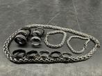 RVS ringen/armbanden/ketting, Gebruikt, IJzer of Staal, Ophalen of Verzenden, Dame