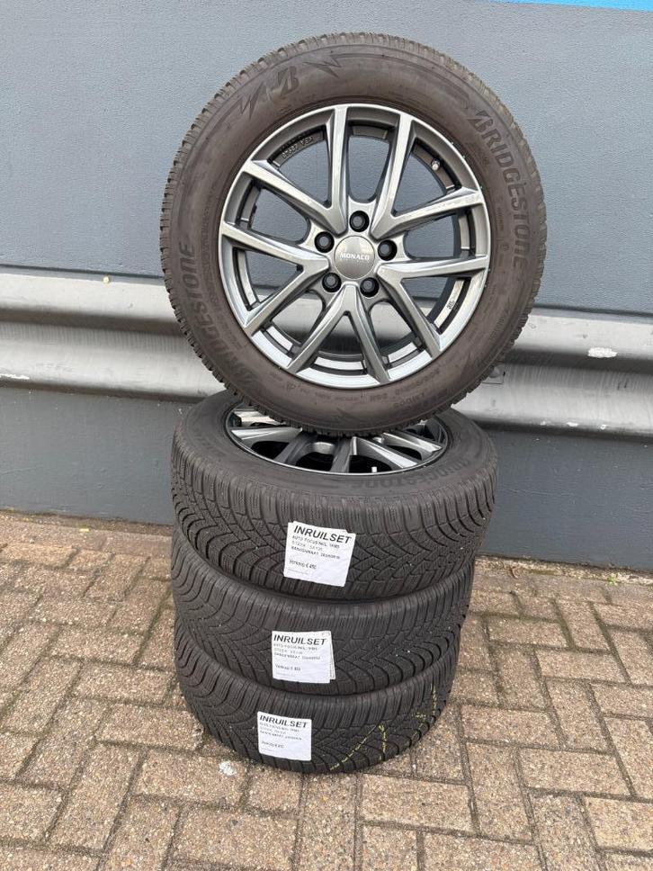 Winterbanden Ford Focus 205/60R16 incl. velgen en TPMS, Auto-onderdelen, Banden en Velgen, Band(en), Winterbanden, 16 inch, 205 mm