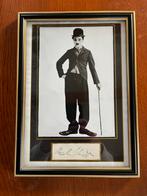 Handtekening Charly Chaplin met Certificaat van Echtheid, Ophalen of Verzenden, Zo goed als nieuw, Tv, Foto of Kaart