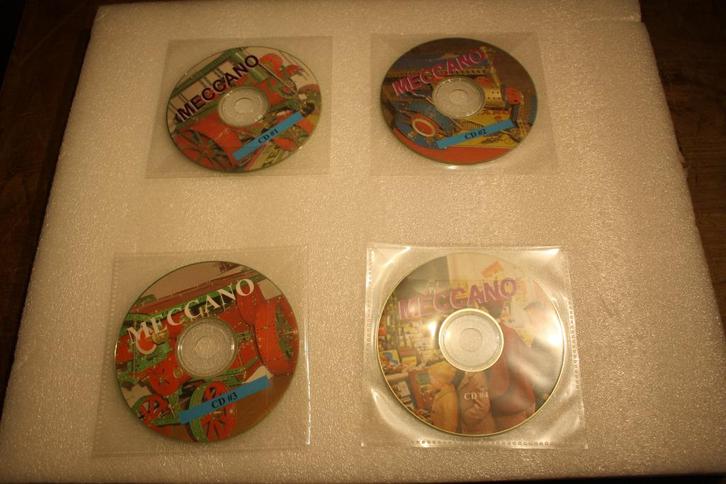 Meccano CD"s 4x  met bouwboekjes/magazine., Antiek en Kunst, Antiek | Speelgoed, Ophalen of Verzenden