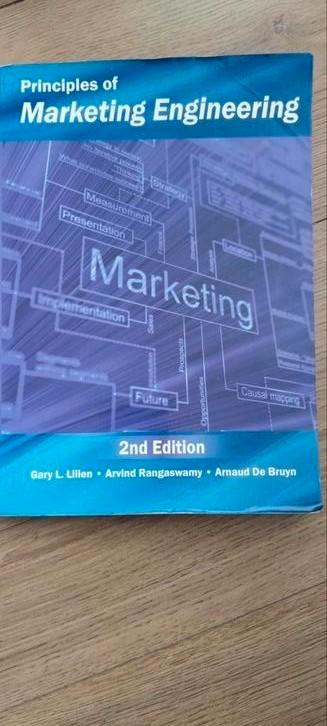 Principles of Marketing engineering beschikbaar voor biedingen