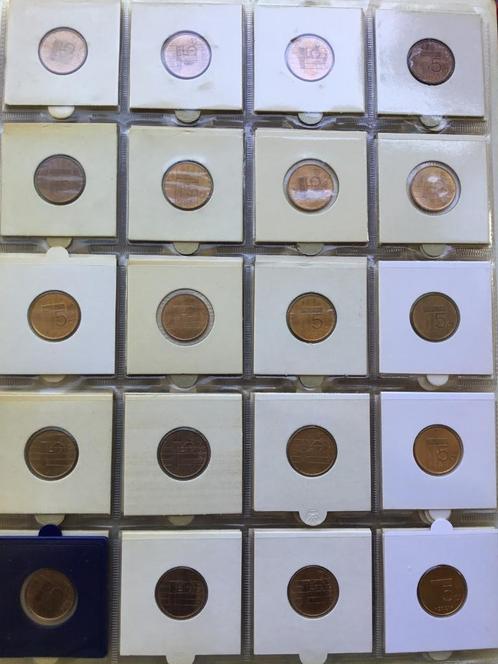 Nederland muntenalbum met 115 munten 1980 t/m 2001 (Beatrix), Postzegels en Munten, Munten | Nederland, Setje, Overige waardes
