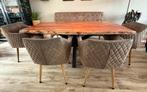 Riviera Maison Eetkamer set met zitbank incl tafel, Ophalen, Overige materialen, Gebruikt, 200 cm of meer