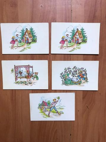 Oude / Vintage kaarten sprookjes  beschikbaar voor biedingen