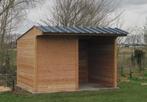 Schuilstal 3x4m met voorwand in Douglashout 'OP VOORRAAD', 1 paard of pony, Weidegang