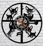 wandklok in vinyl model Chihuahua - nieuw in de doos, Ophalen of Verzenden, Nieuw, Wandklok