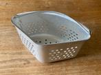 Vintage aluminium gootsteenbakje met hengsel, Ophalen of Verzenden