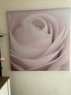 Akoestisch doek / schilderij 150x150 - Roos, Huis en Inrichting, Woonaccessoires | Schilderijen, Tekeningen en Foto's, 125 cm of meer