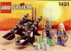 Lego Castle Black Knights 1491 Dual Defender, Ophalen of Verzenden, Zo goed als nieuw, Complete set, Lego