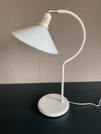 Dijkstra Vintage witte verbuigbare bureaulamp, Ophalen of Verzenden, Gebruikt, Metaal, 50 tot 75 cm