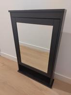 Zwarte Spiegelkast, Ophalen, Zo goed als nieuw, Minder dan 100 cm, Rechthoekig