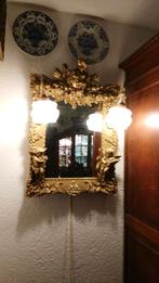 BAROKSPIEGEL MET ENGELEN, Antiek en Kunst, Antiek | Spiegels, Ophalen, Rechthoekig, 50 tot 100 cm, Minder dan 100 cm