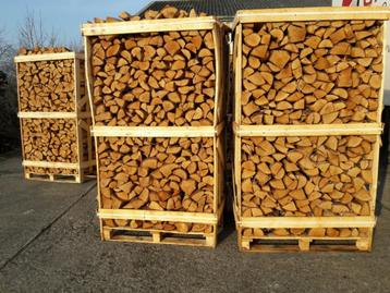 Gekloofd DROOG Berkenhout, krat met 1,8m3 gestapeld beschikbaar voor biedingen