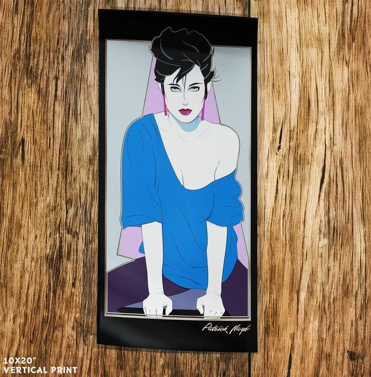 PATRICK NAGEL25x50cm pop art kunst Poster affiche #2, Verzamelen, Posters, Nieuw, Film en Tv, A1 t/m A3, Ophalen of Verzenden
