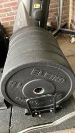 4x Eleiko XF Bumper Plates 15kg, Sport en Fitness, Fitnessmaterialen, Ophalen, Zo goed als nieuw, Benen
