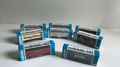 In prijs verlaagd. Marklin Nederlandse Reclamewagons 9 stuks, Hobby en Vrije tijd, Modeltreinen | H0, Zo goed als nieuw, Wagon