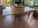 Massief eiken Franse uitschuifbare eettafel vintage antiek, Ophalen