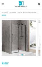 Van Rijn Nisdeur | Douche Schuifdeur zwart 8mm helder glas, Huis en Inrichting, Badkamer | Complete badkamers, Ophalen, Nieuw