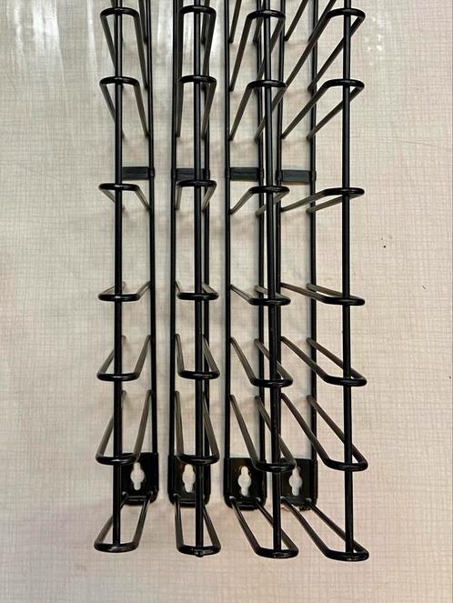 4 vintage xl Tomado Holland wandrek rekken retro zwart, Huis en Inrichting, Woonaccessoires | Wandplanken en Boekenplanken, Zo goed als nieuw