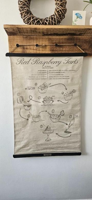 Rivièra Maison Canvas Poster "Red Raspberry Tarts" beschikbaar voor biedingen