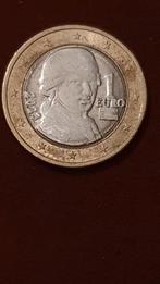 1 euro misslag misdruk Austria Mozart, Ophalen of Verzenden