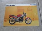 Suzuki GS 500 E brochure folder 1991, Motoren, Handleidingen en Instructieboekjes, Suzuki