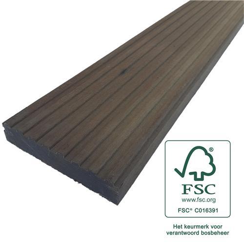 FSC 100% Vlonderplank Louro Itauba 28 x 145 x 2150, Tuin en Terras, Palen, Balken en Planken