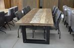 Oud eiken eettafel  265 cm, Eikenhout, 100 tot 150 cm, Verzenden, Vijf personen of meer