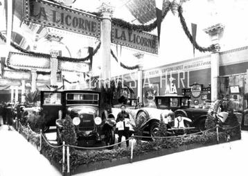 Licorne automobile display stand 1925 Barcelona Salon beschikbaar voor biedingen