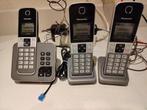 Panasonic Dect telefoonset met 3 telefoons, Ophalen of Verzenden, Zo goed als nieuw, 3 handsets, Stralingsarm