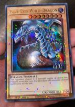 Yu-Gi-Oh! Blue-Eyes White Dragon HAC1-EN001 1st Ed !, Foil, Ophalen of Verzenden, Losse kaart, Zo goed als nieuw