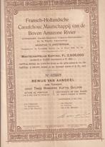Aandeel 1910 Fransch-Hollandsche Caoutchouc Maatschappij, Verzenden, Voor 1920, Aandeel