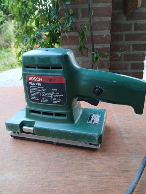 VLAKSCHUURMACHINE   BOSCH profi PSS 230, Doe-het-zelf en Verbouw, Gereedschap | Schuurmachines, Gebruikt, Vlakschuurmachine, Minder dan 600 watt