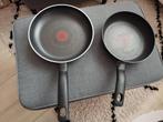 Koekenpannenset (20-24-28cm) incl hapjespan (24cm), Ophalen, Gebruikt, Rvs, Keramische plaat