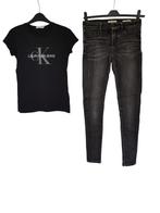 Mooie grijze SCOTCH R'BELLE stretch jeans la Milou mt 14/164, Broek, Zo goed als nieuw, Scotch R'belle, Verzenden