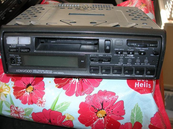 Kenwood autoradio met cassette en CD wisselaar, Auto diversen, Autoradio's, Gebruikt, Ophalen of Verzenden